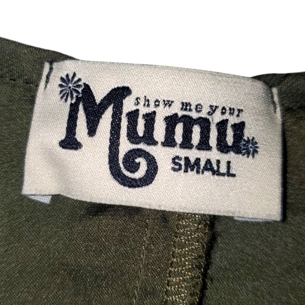🔥REVOLVE Show Me Your MuMu‎ Cara-Van Olive Green Silky Sleeveless Tunic Tank  S - Picture 10 of 14